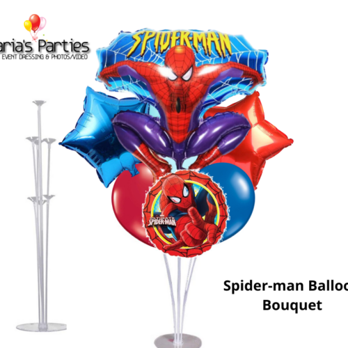 Spiderman Birthday Balloons Bouquet