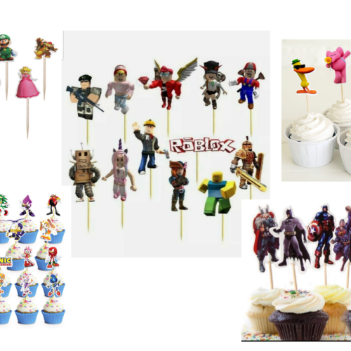 Personalised Cupcake Toppers - Party decorations