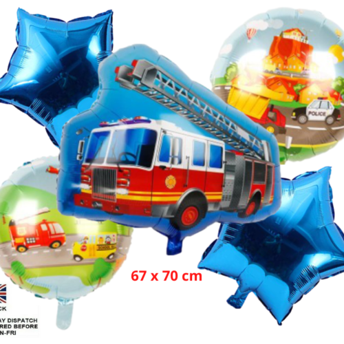 Fire Engine Foil Balloon