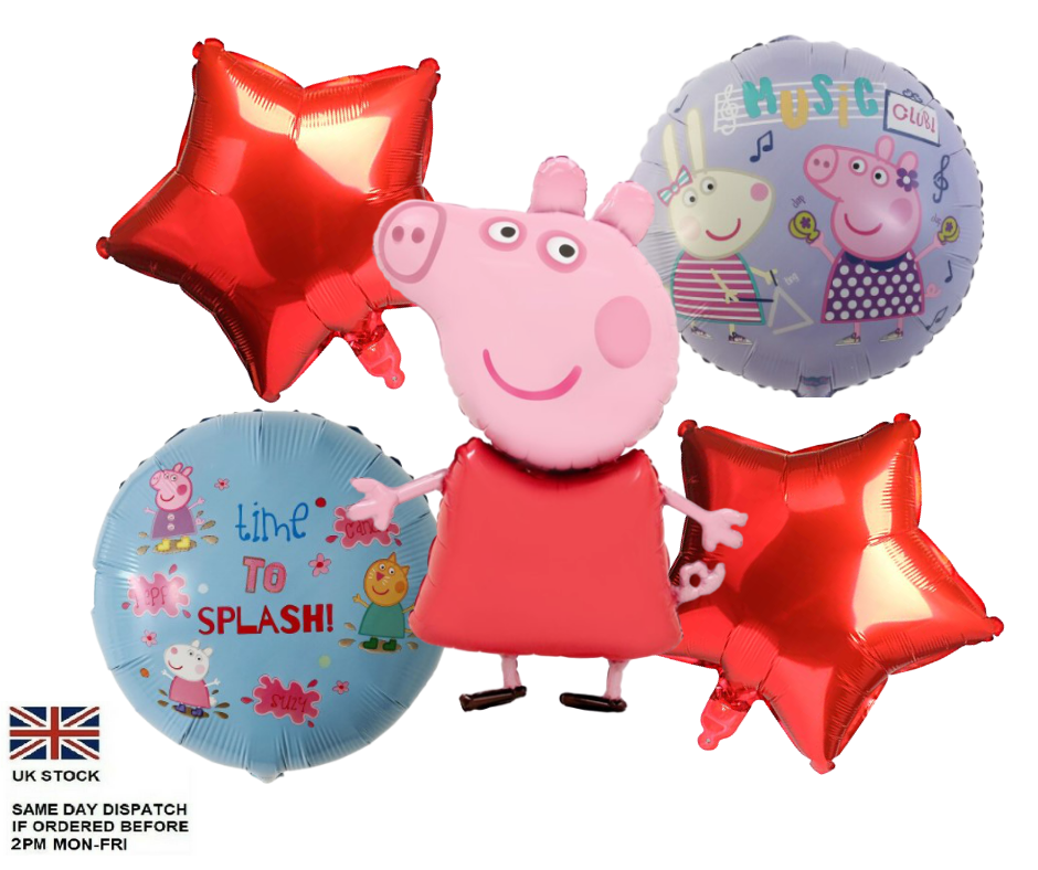 Peppa Pig Balloons Kids Parties Decoration Set Marias Parties