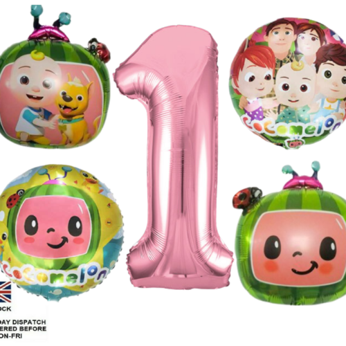 Cocomelon foil balloon set