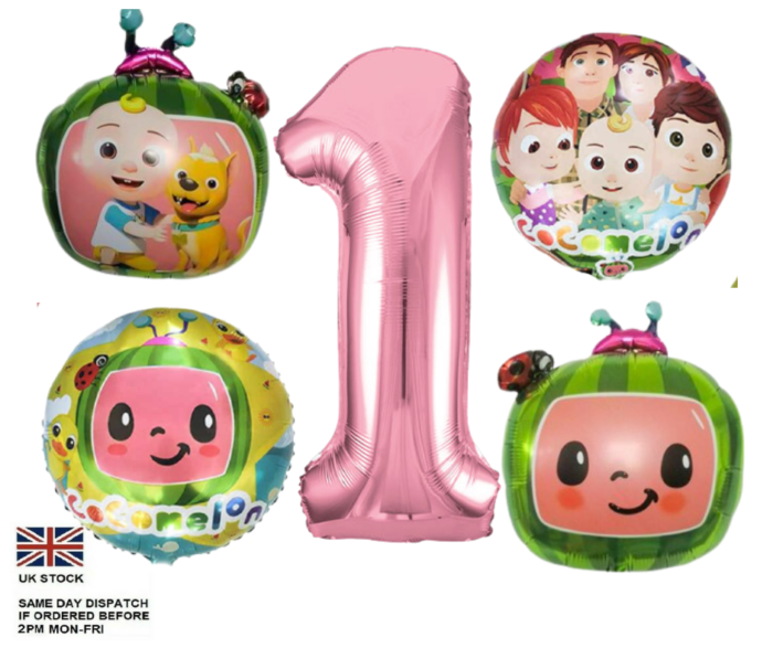 Cocomelon foil balloon set
