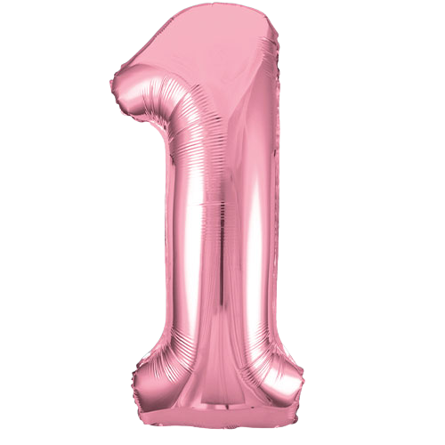 Number 1 foil balloon
