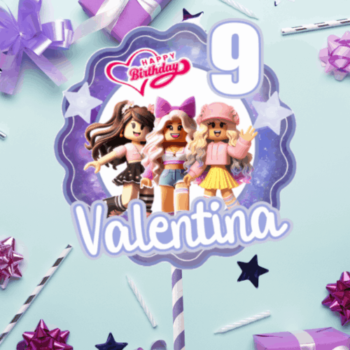 roblox girls cake toppers