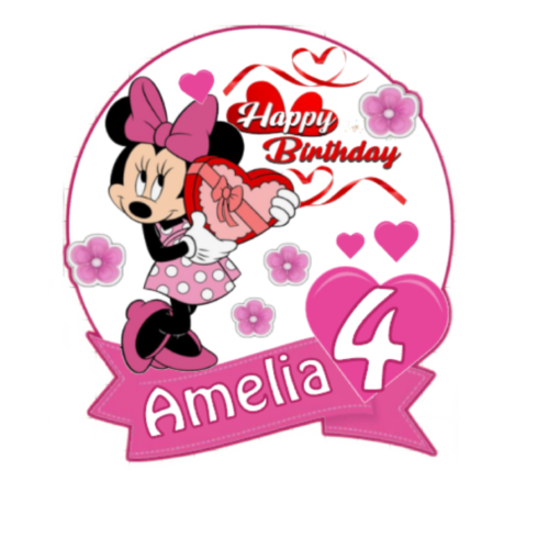 Minnie Mouse Cake Topper