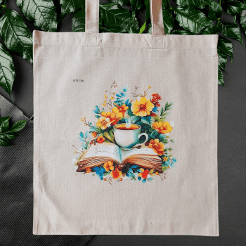 book open tote bag