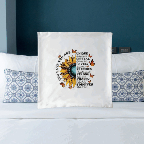 Inspirational Christian Pillow Cover