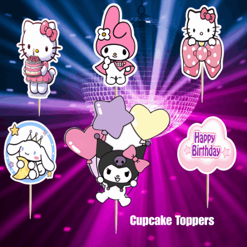 sanrio cupcake toppers
